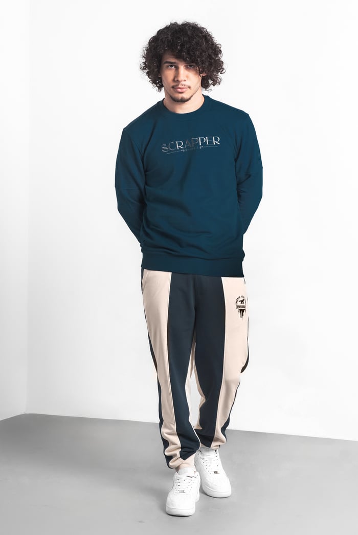 Mens Terry Colourblock Jogger