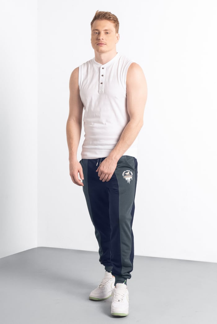 Mens Terry Colourblock Jogger