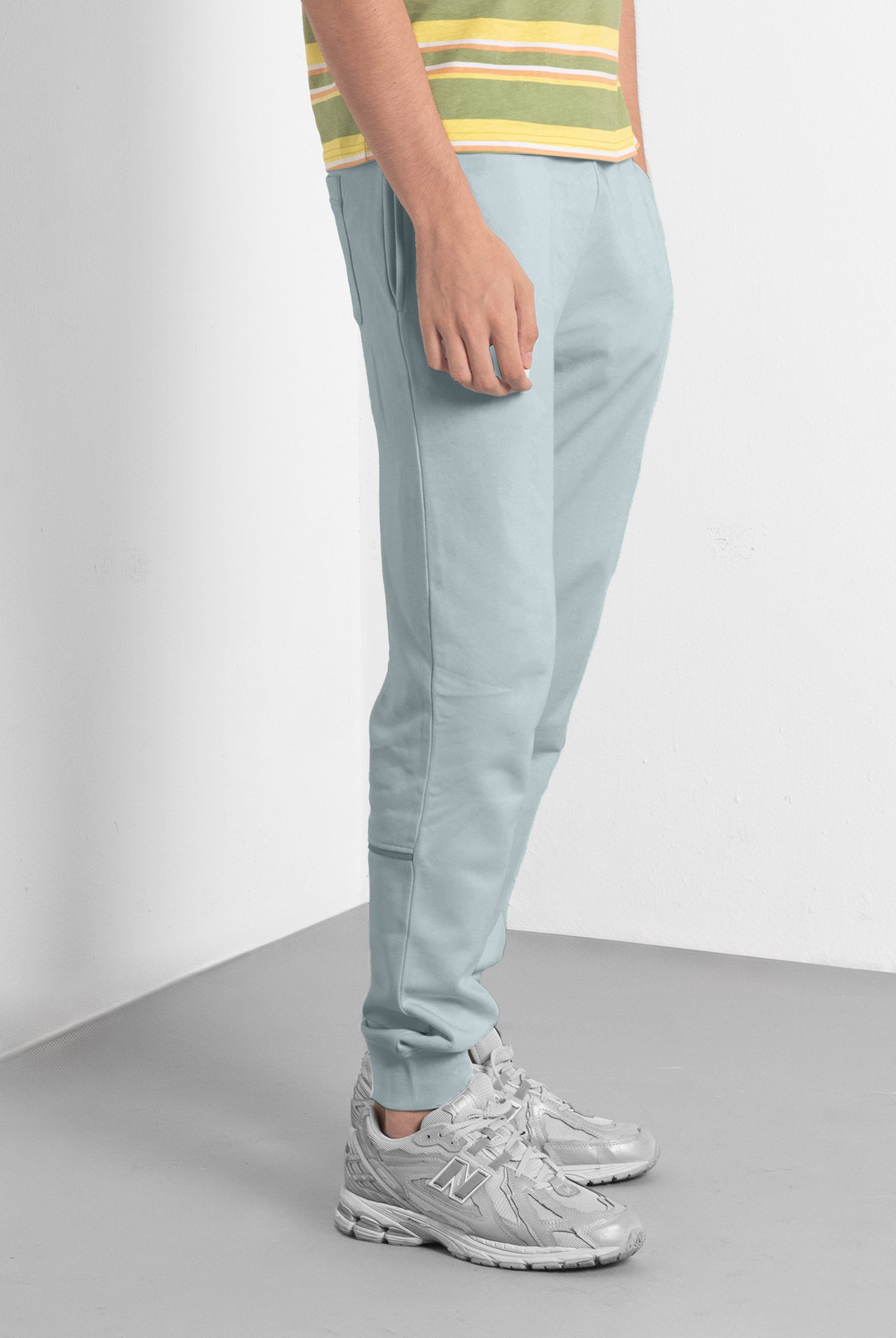 Mens Terry Jogger With Ribbed Cuff