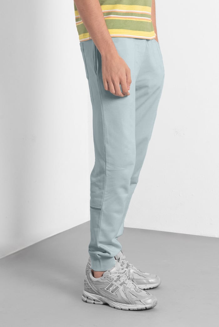 Mens Terry Jogger With Ribbed Cuff