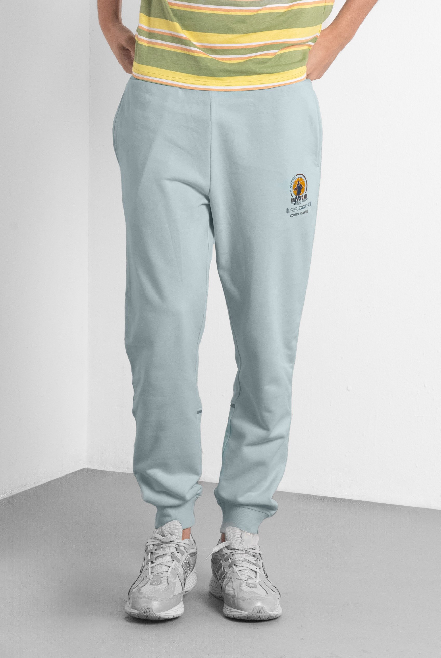 Mens Terry Jogger With Ribbed Cuff