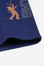 Mens Brush Back Fleece Printed Shorts