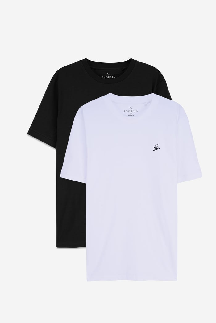 2 Pack Short Sleeve Cotton T-Shirt