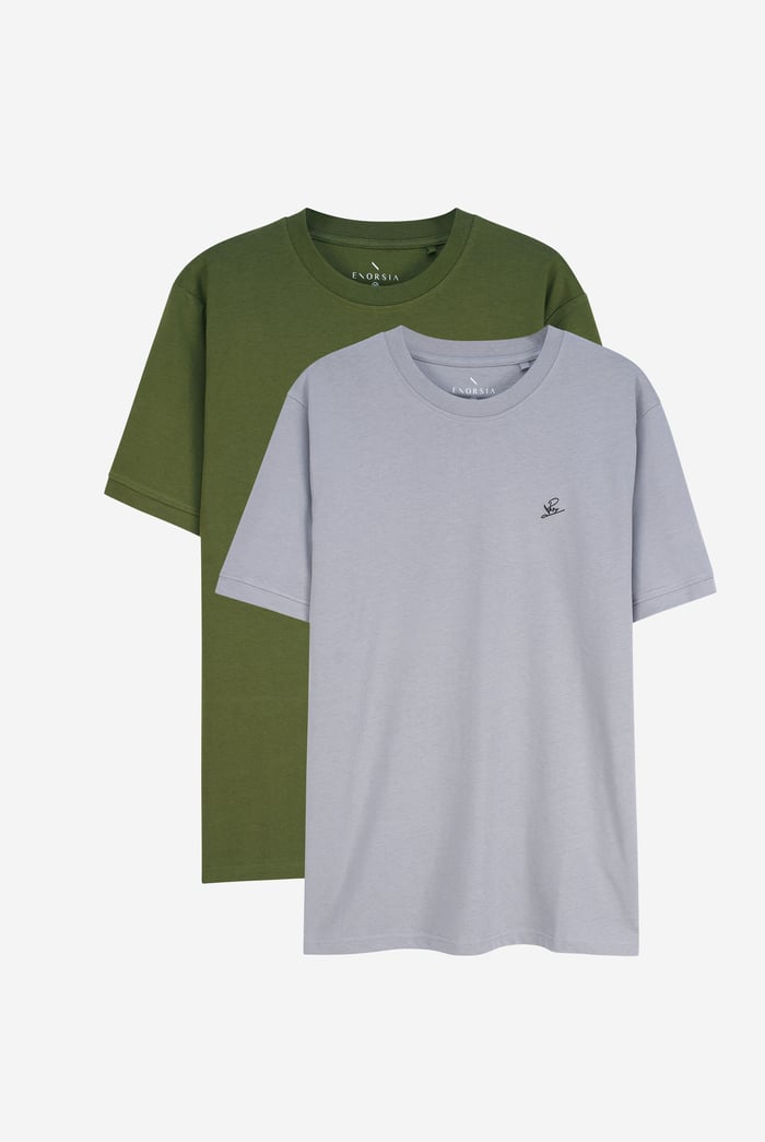 2 Pack Short Sleeve Cotton T-Shirt