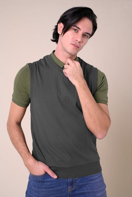 Mens Rib Vest