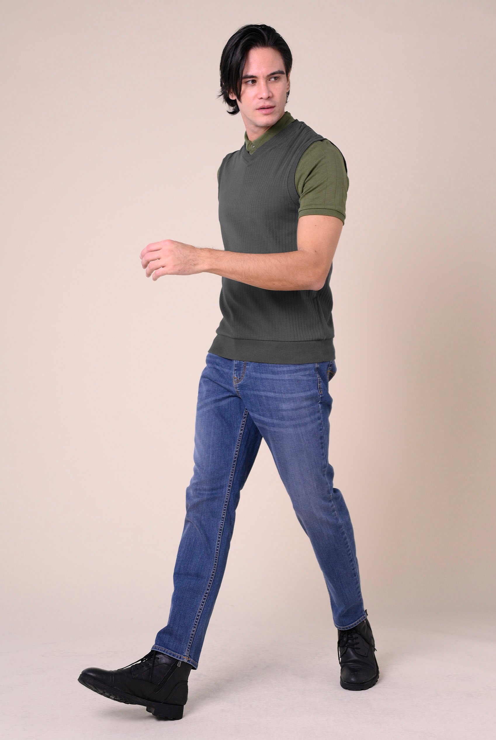 Mens Rib Vest