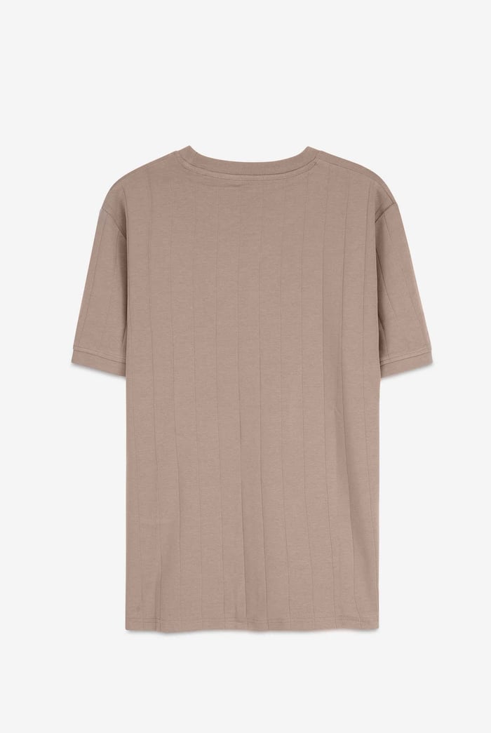 Soft Cotton Design Rib T-shirt