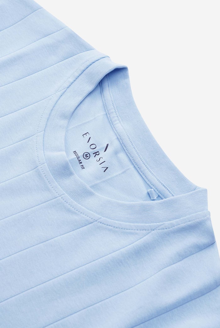 Soft Cotton Design Rib T-shirt