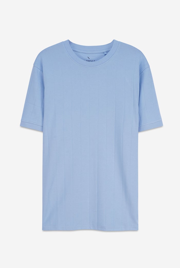 Soft Cotton Design Rib T-shirt