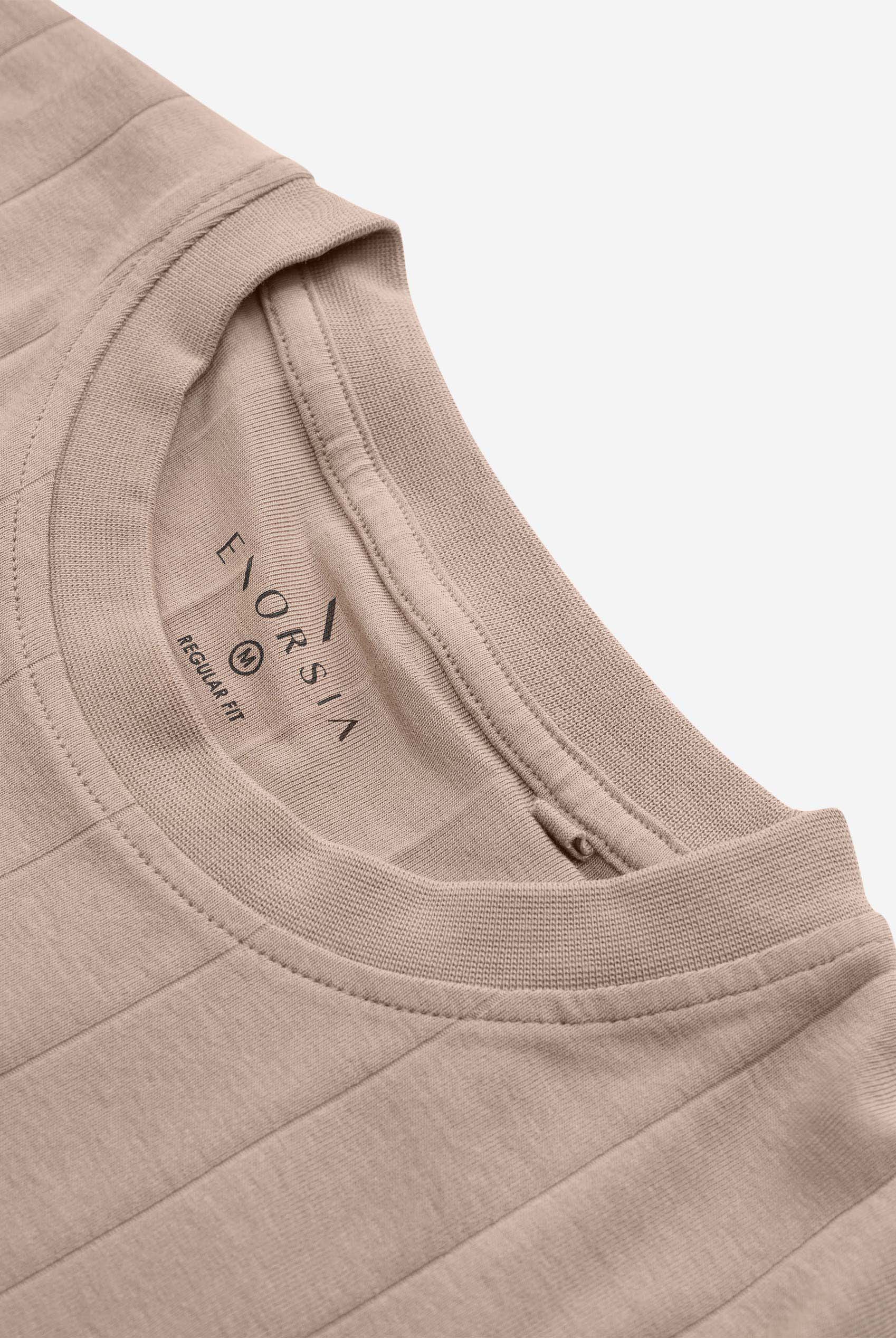 Soft Cotton Design Rib T-shirt