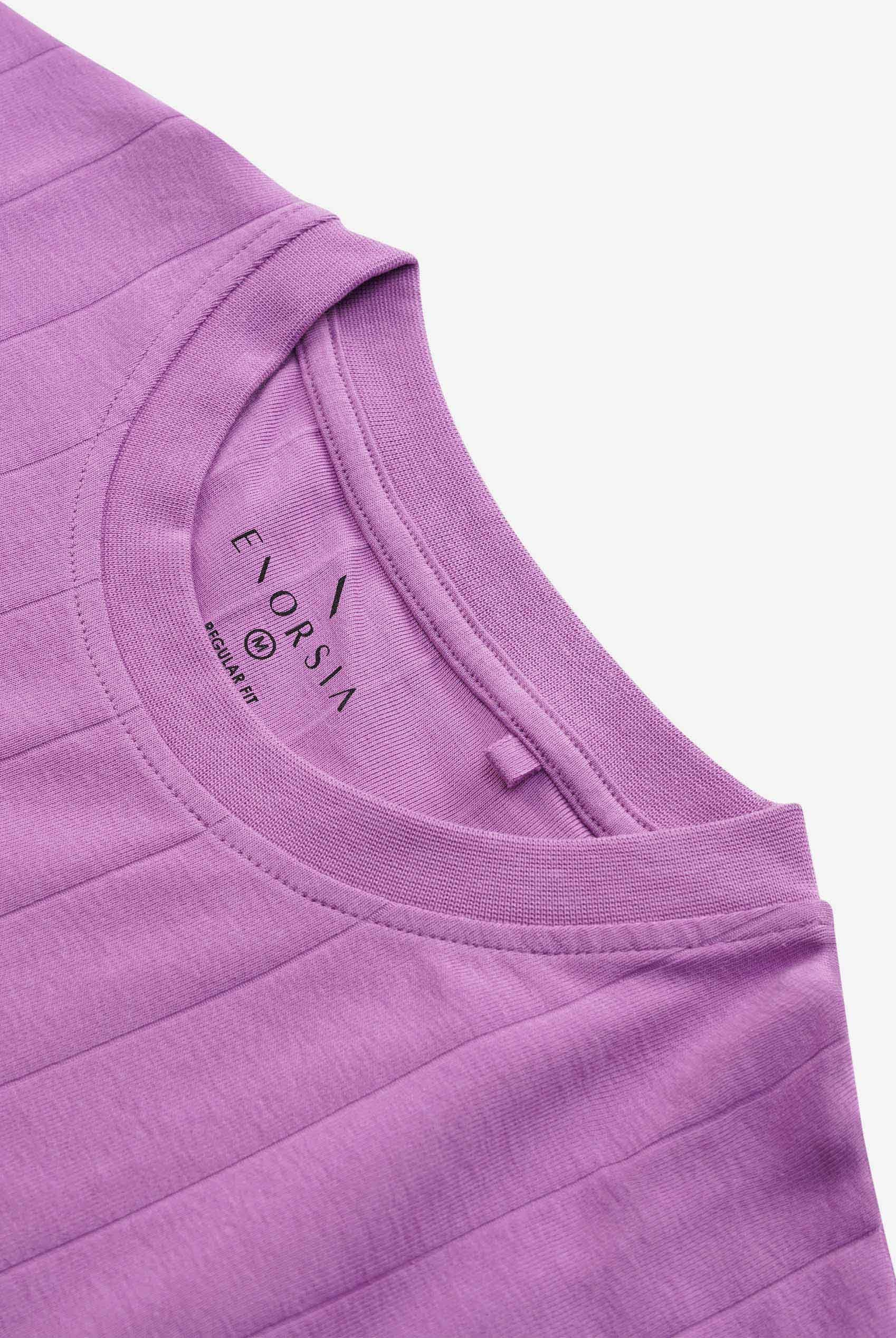 Soft Cotton Design Rib T-shirt