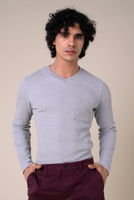 Long Sleeve Waffle T-Shirt