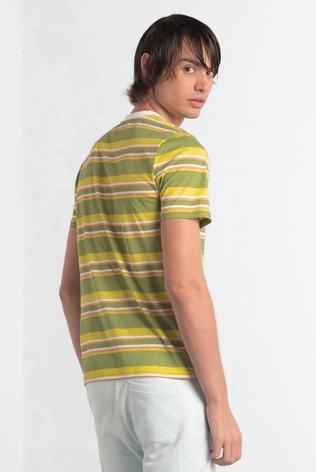 Green Engineering Stripe Mens T-Shirt