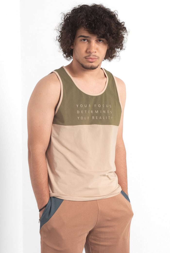 Colour Block Tank Top