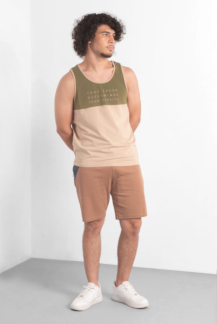 Colour Block Tank Top