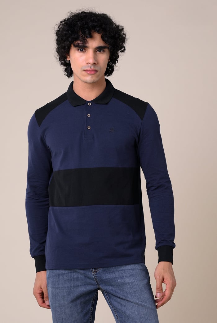 Mens Cut & Sew Pique Polo
