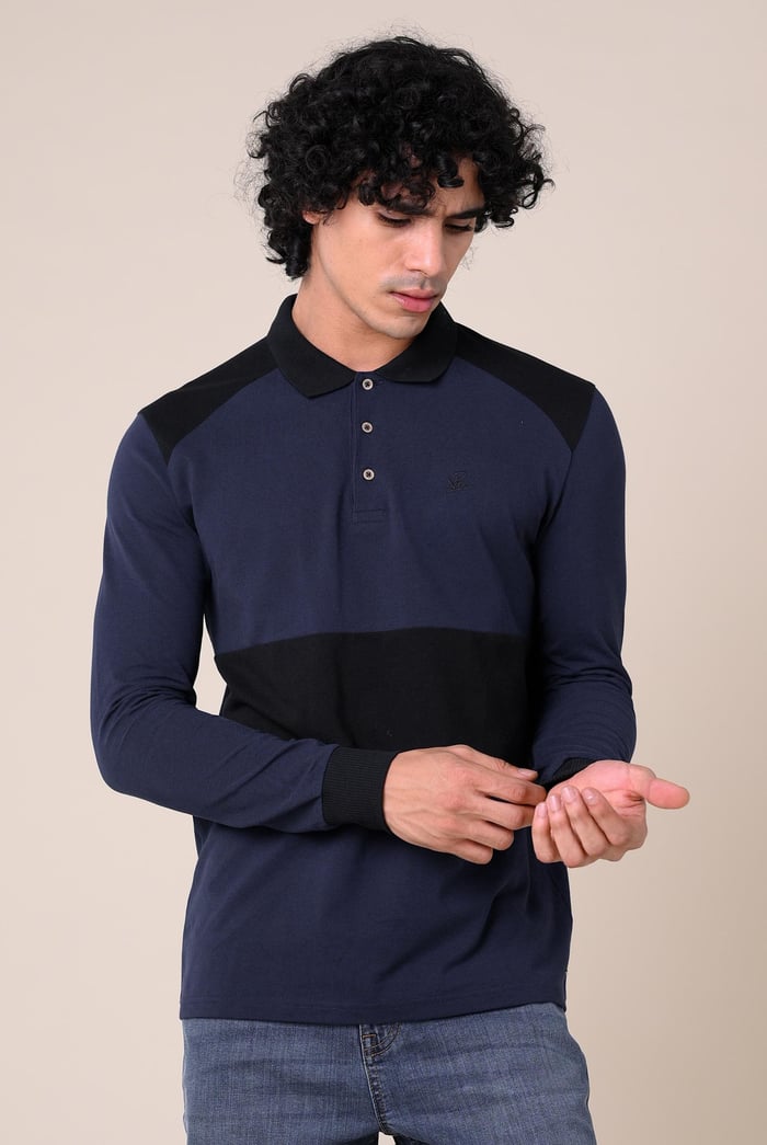 Mens Cut & Sew Pique Polo