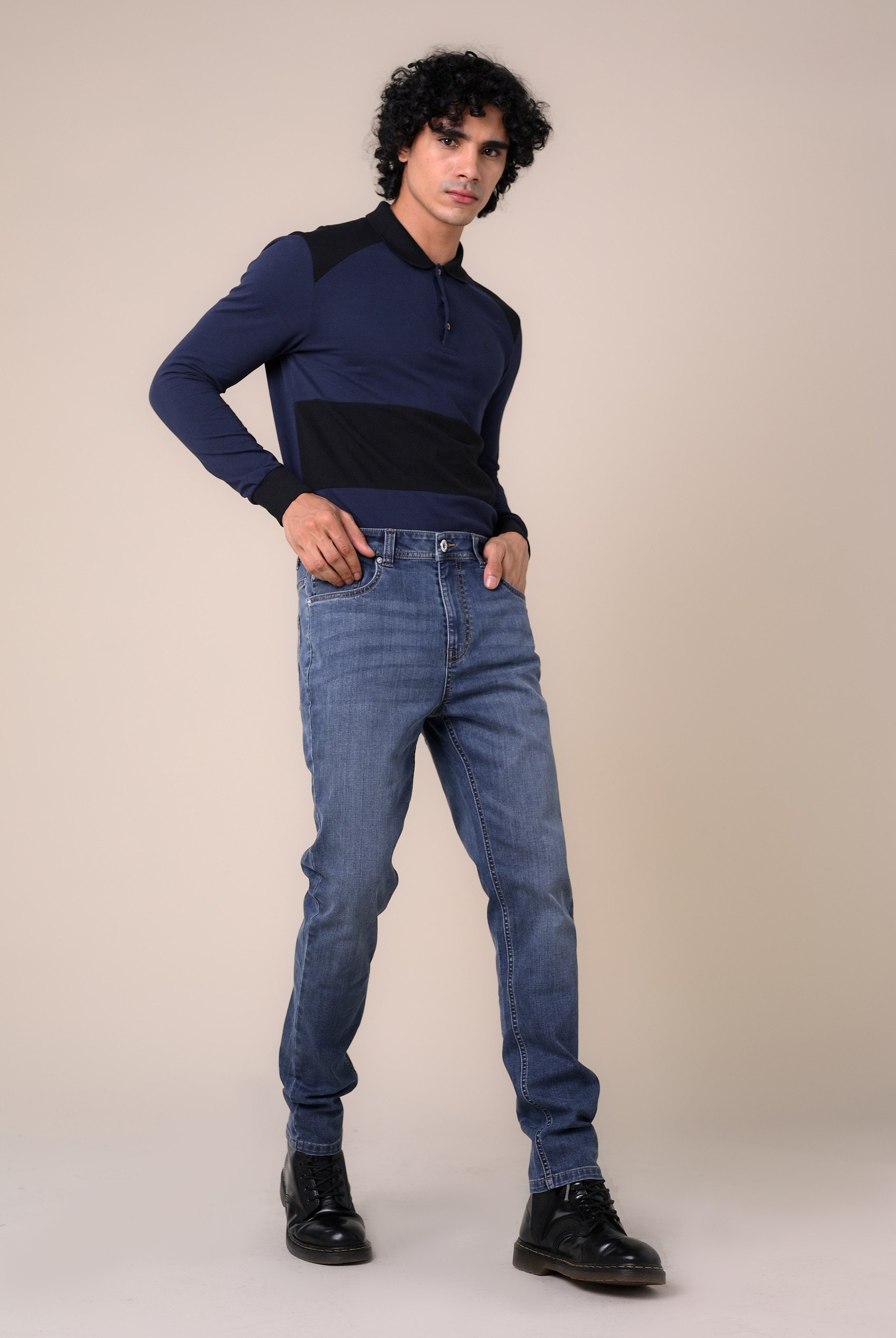 Mens Cut & Sew Pique Polo