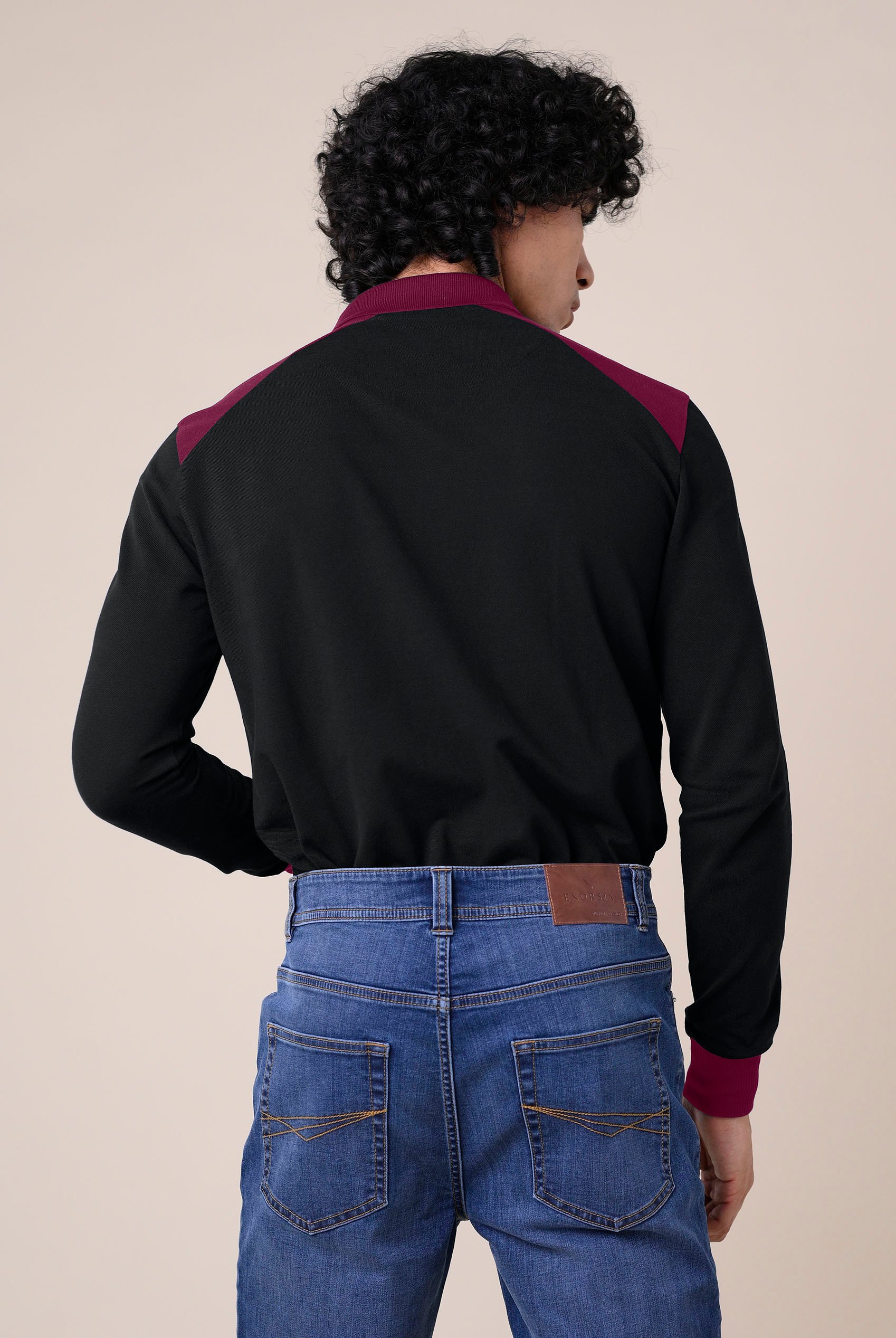 Mens Cut & Sew Pique Polo