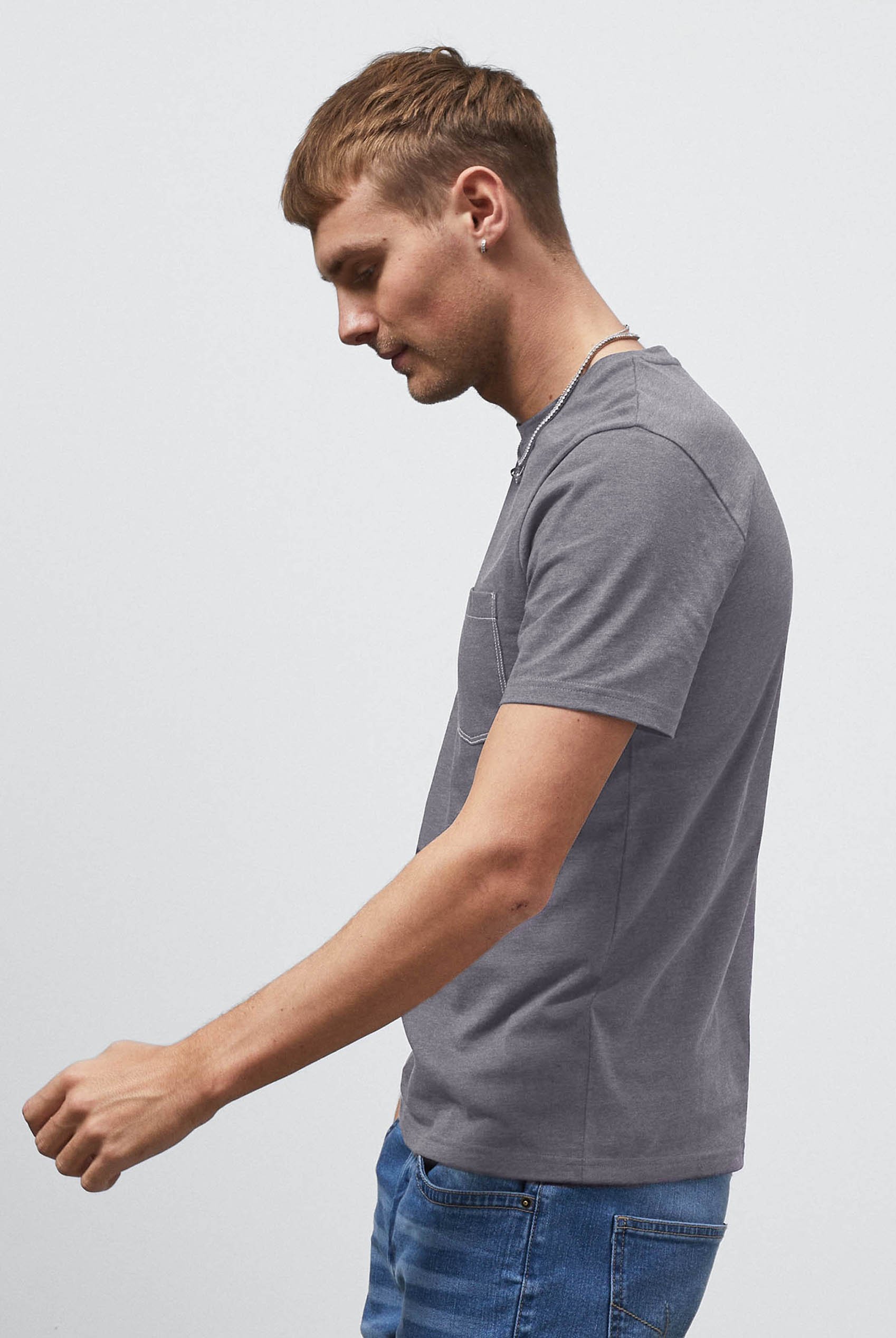 Front Pocket Short Sleeve T-Shirt