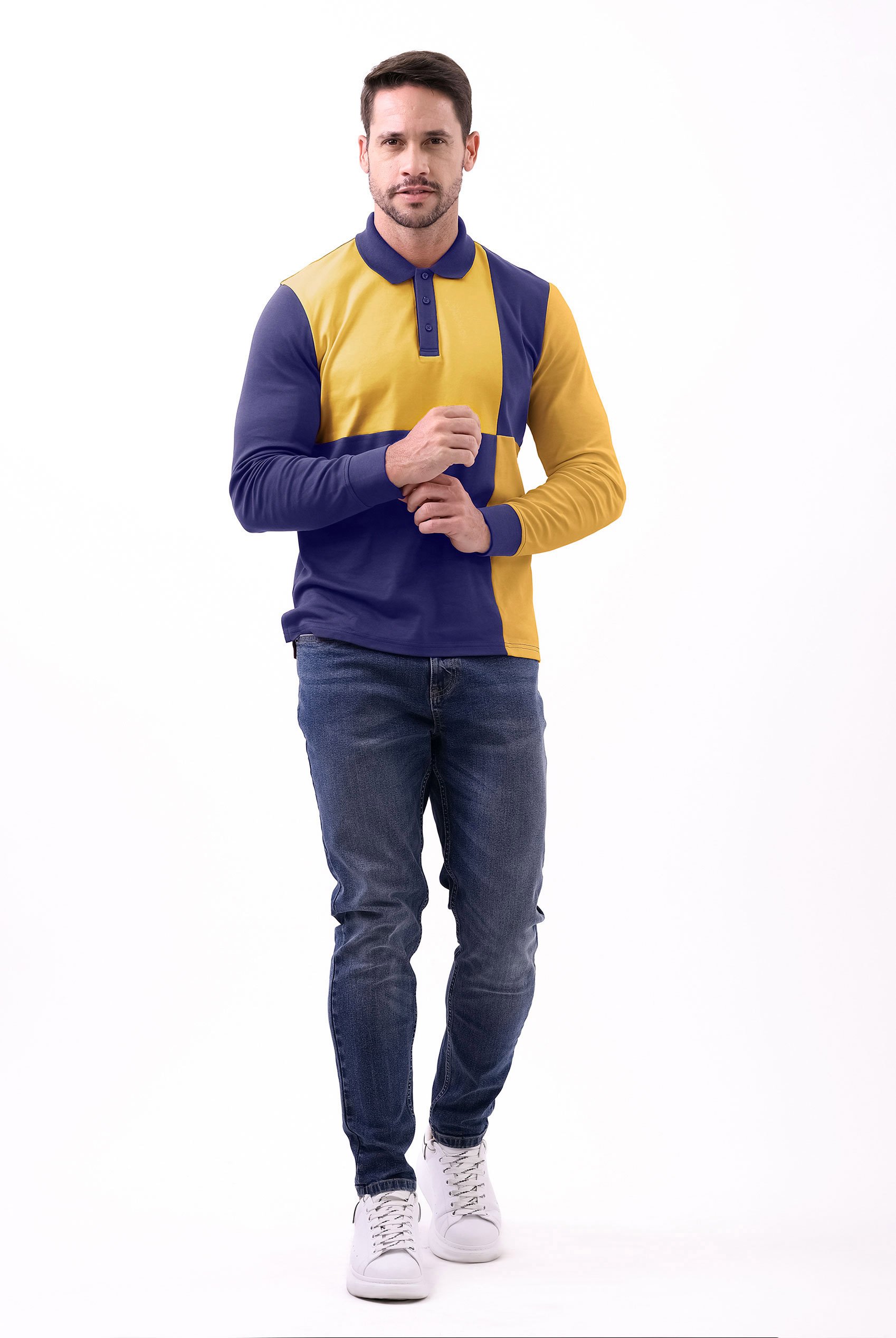 Colour Block Polo Shirt