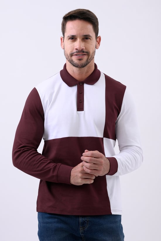 Colour Block Polo Shirt