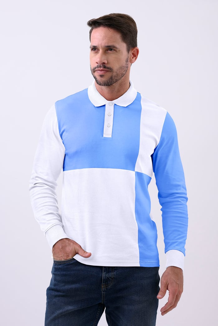 Colour Block Polo Shirt