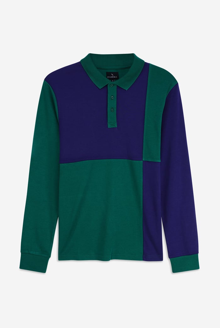 Colour Block Polo Shirt