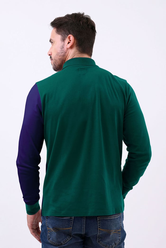 Colour Block Polo Shirt