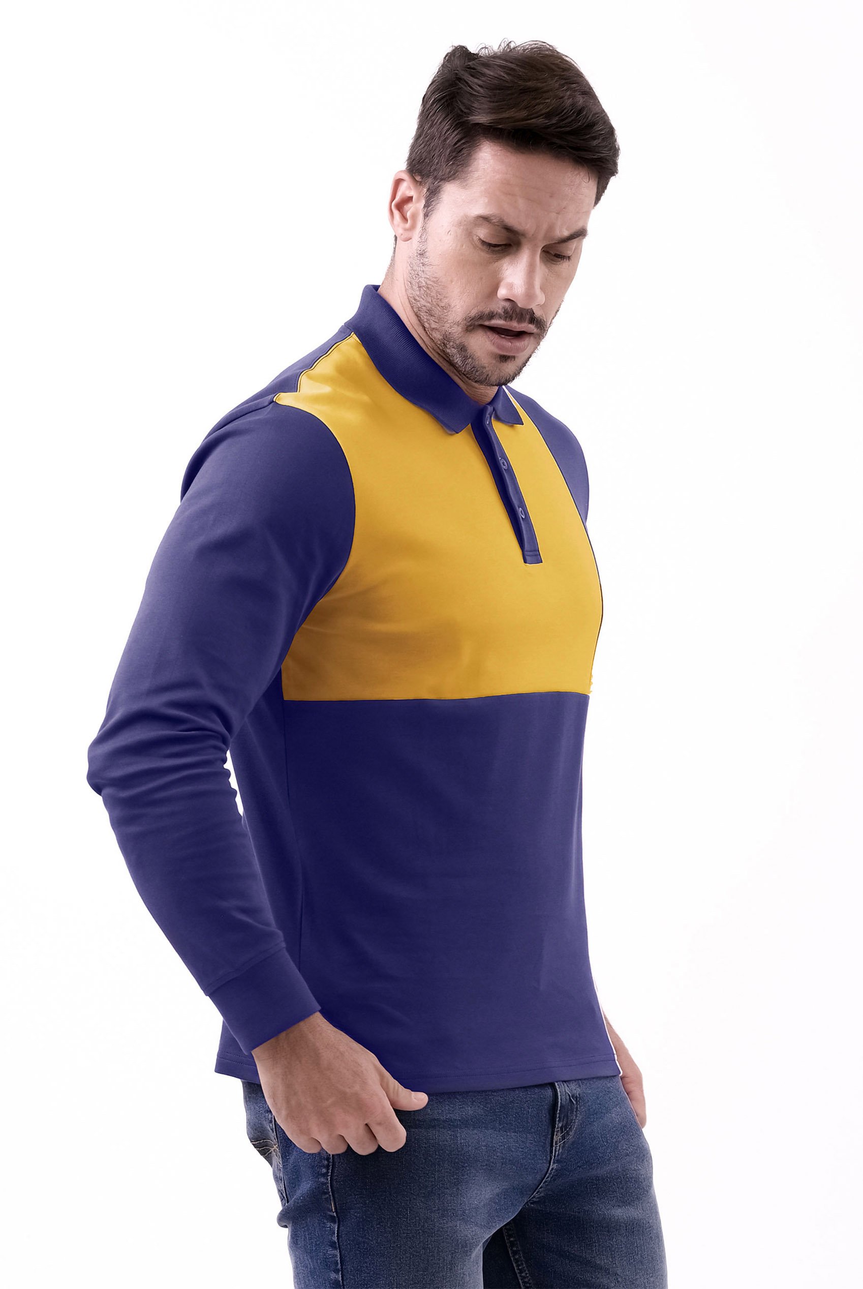 Colour Block Polo Shirt