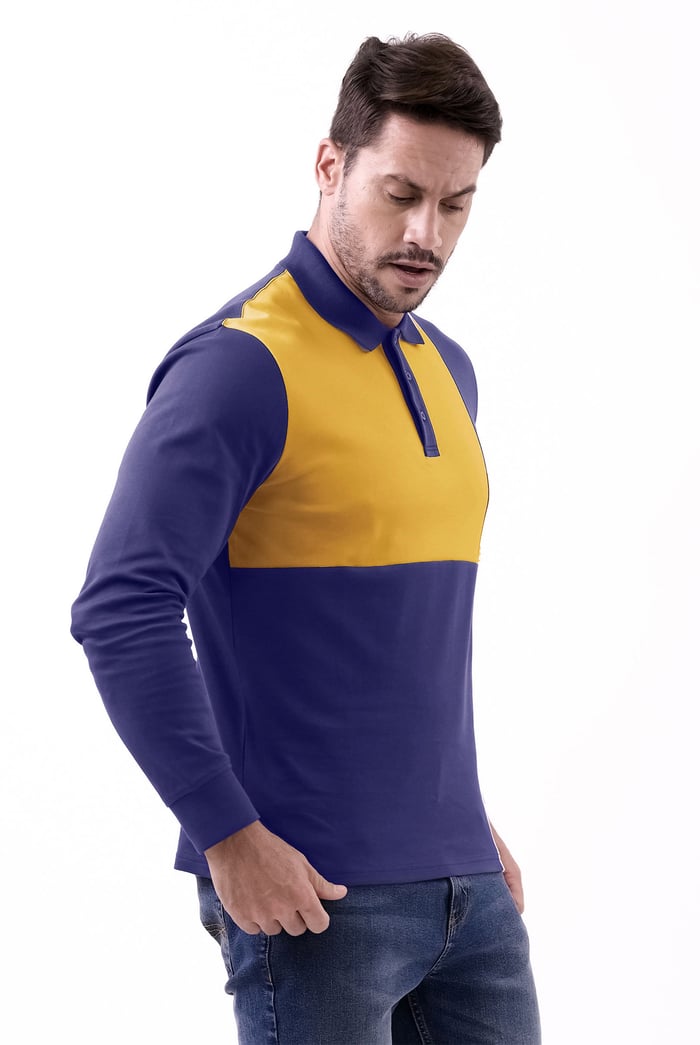 Colour Block Polo Shirt