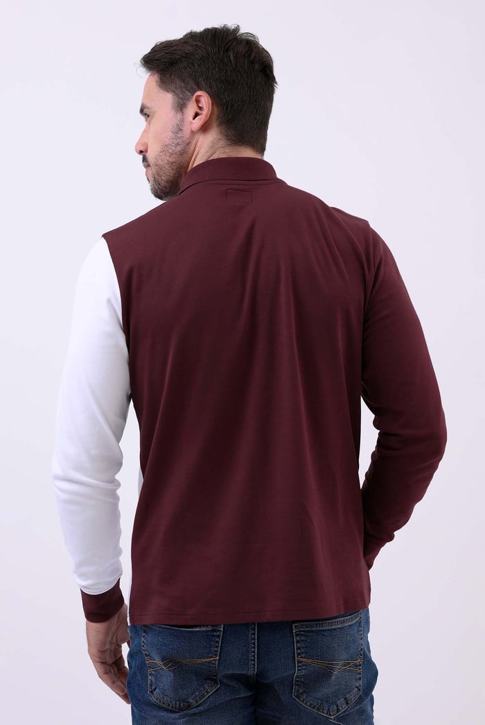 Colour Block Polo Shirt