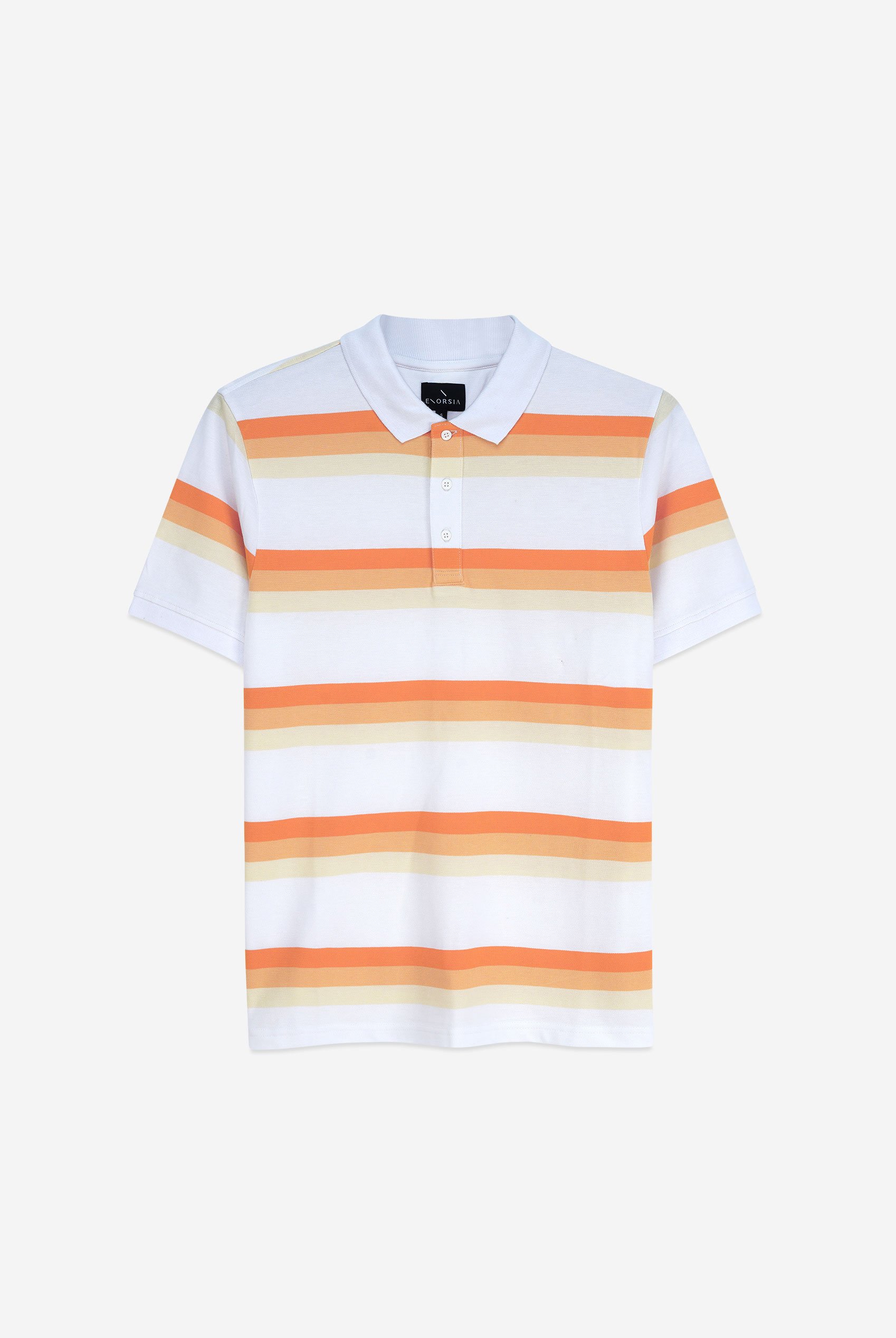Stripe Pique Polo Shirt