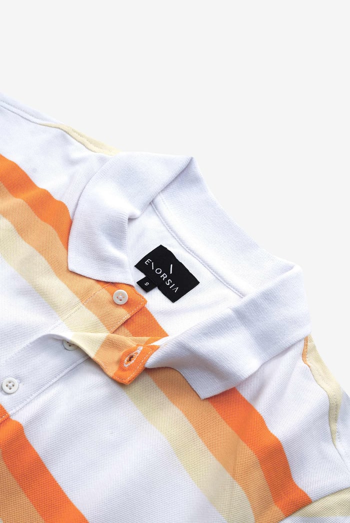 Stripe Pique Polo Shirt