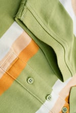 Stripe Pique Polo Shirt