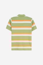 Stripe Pique Polo Shirt