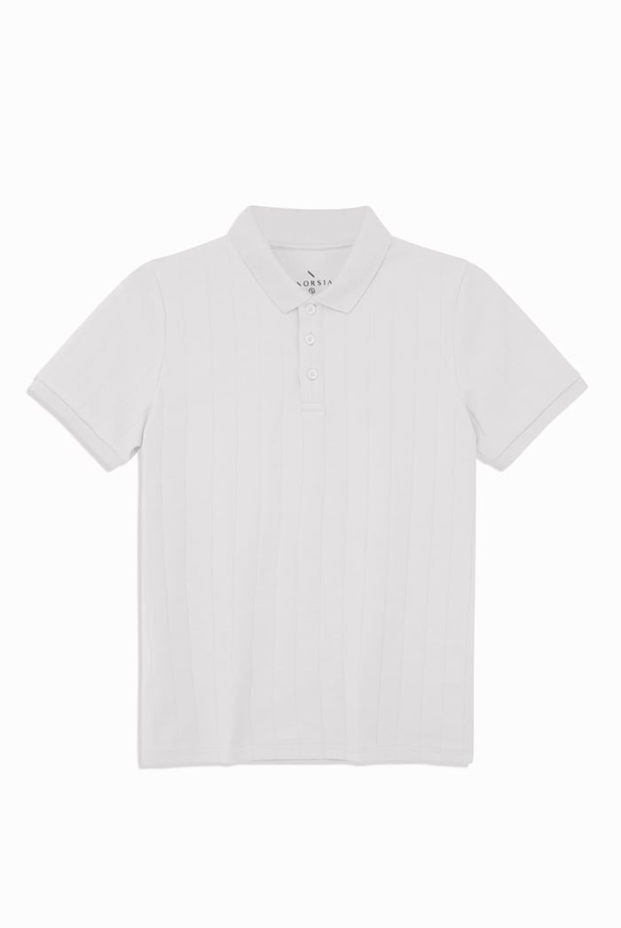Enorsia Muscle Ribbed Polo Shirt