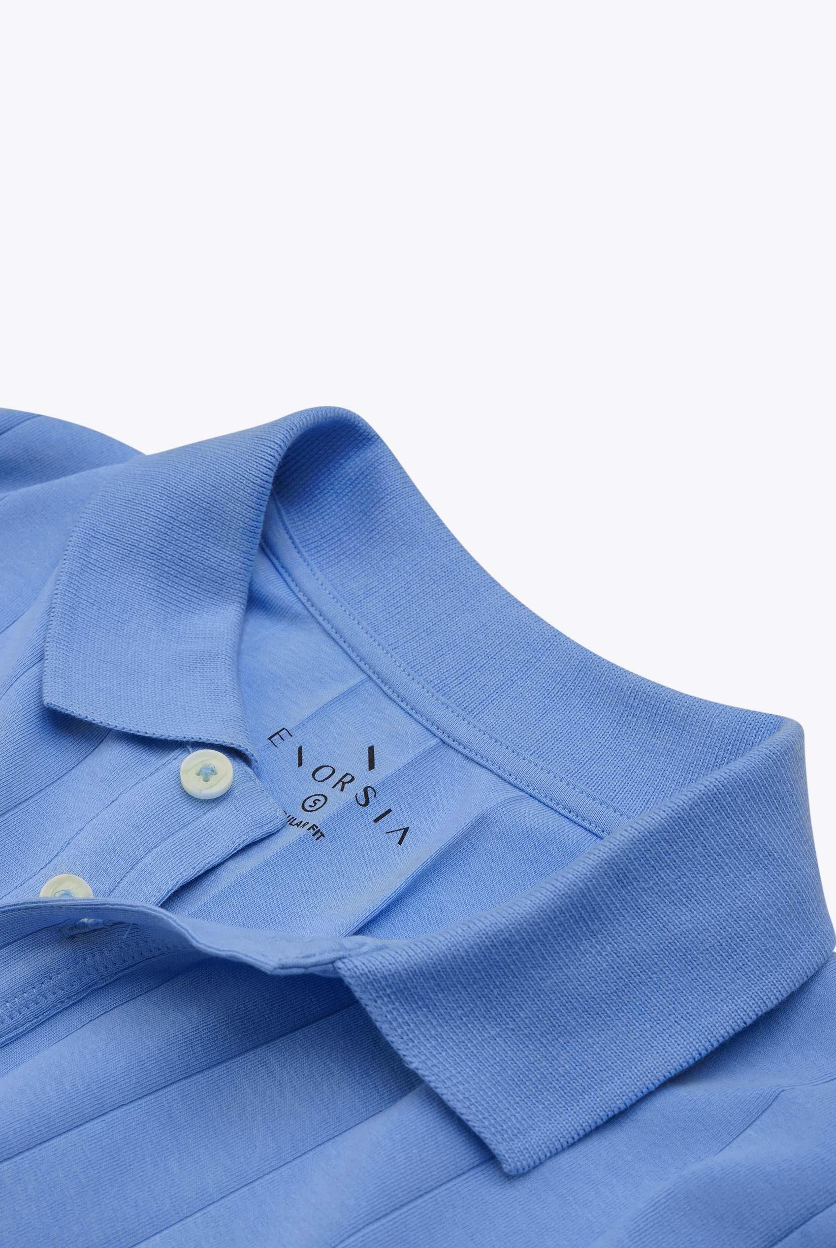 Enorsia Muscle Ribbed Polo Shirt
