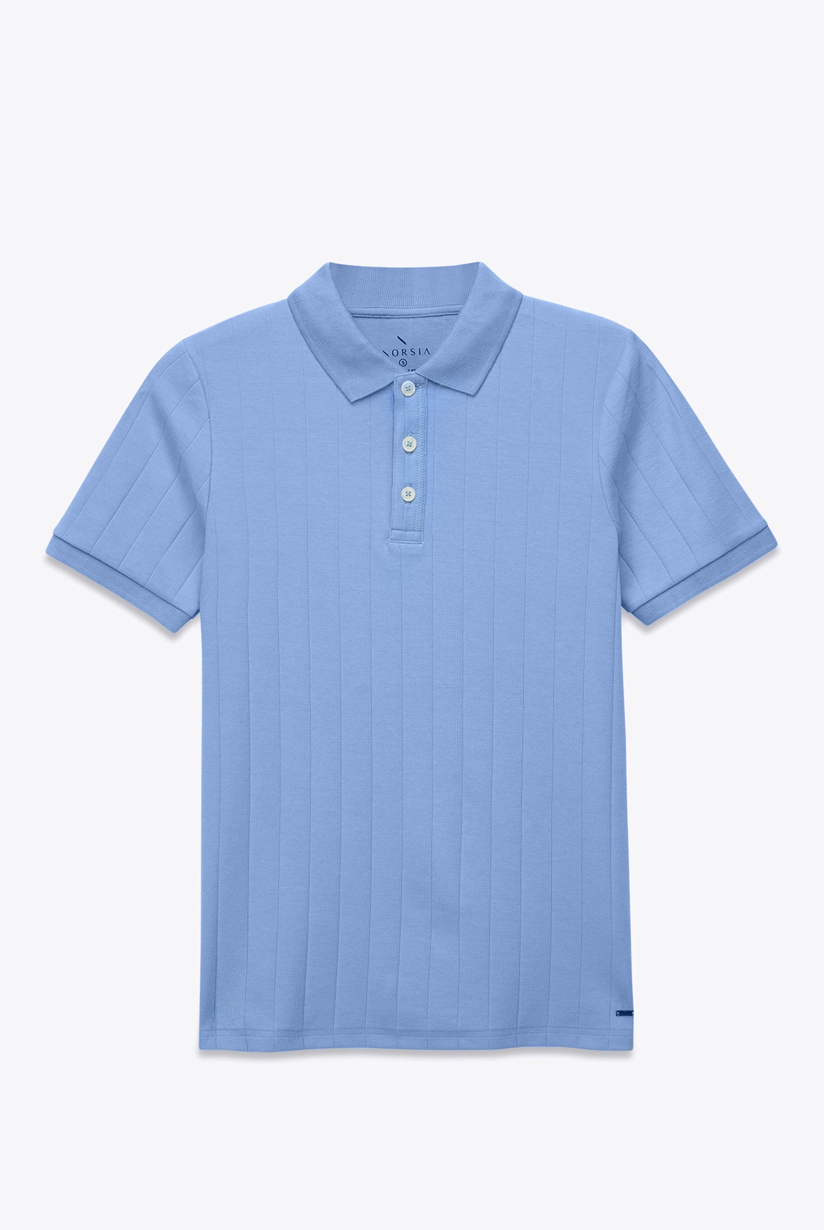 Enorsia Muscle Ribbed Polo Shirt