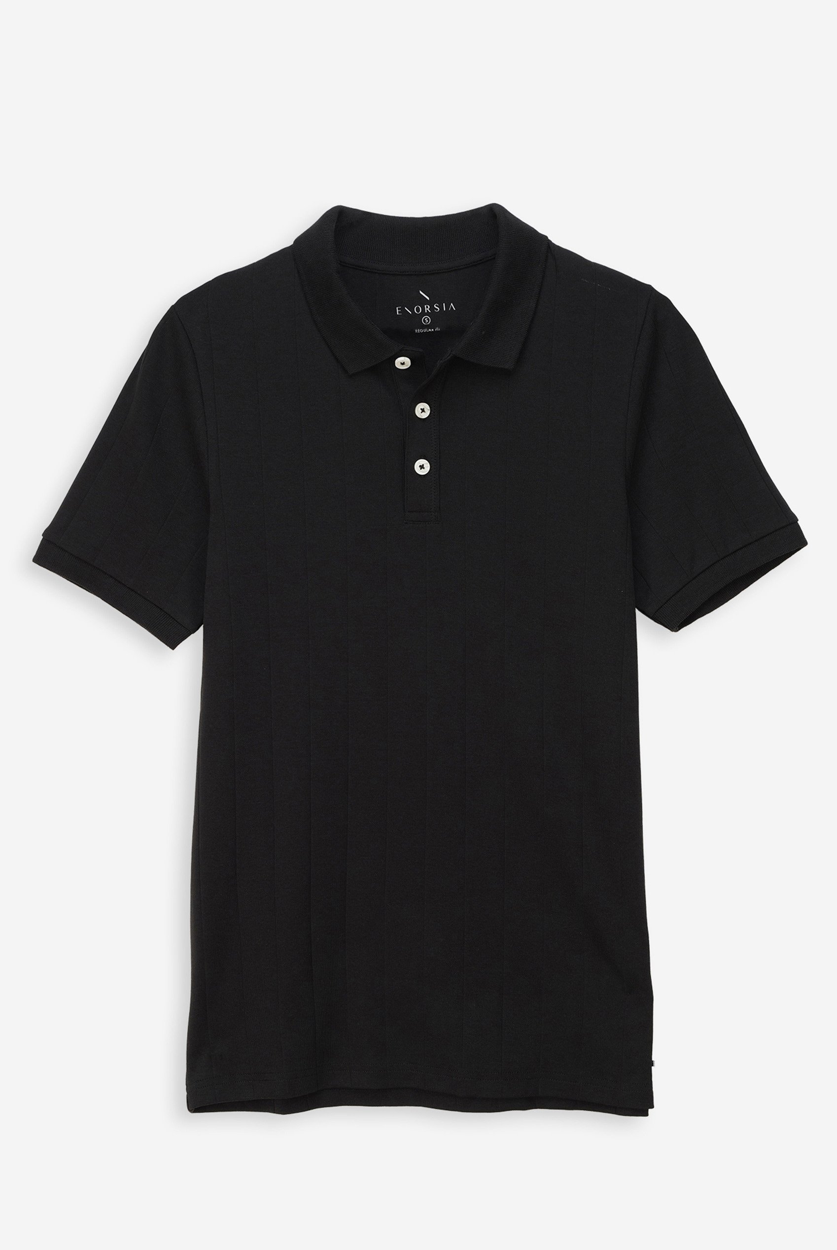 Enorsia Muscle Ribbed Polo Shirt