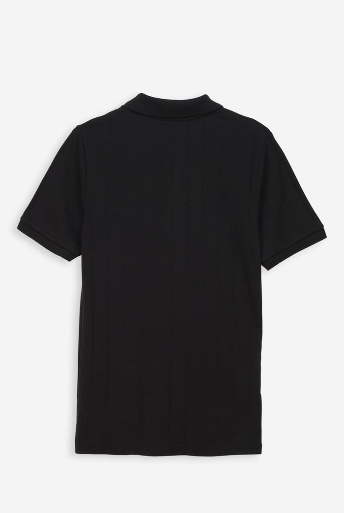 Enorsia Muscle Ribbed Polo Shirt
