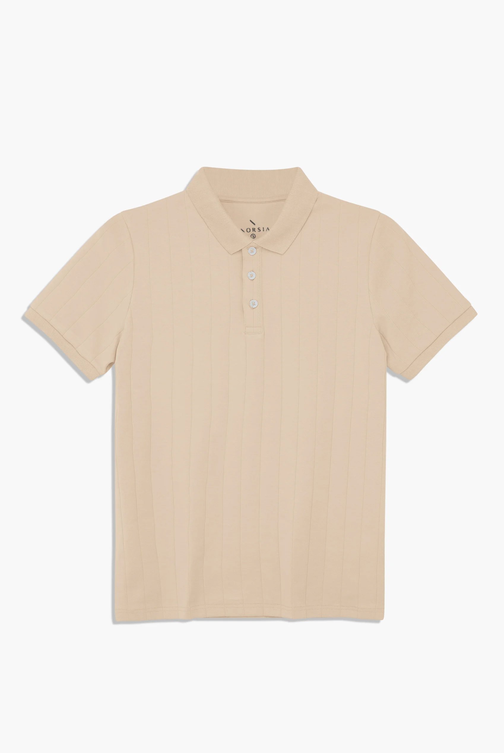 Enorsia Muscle Ribbed Polo Shirt