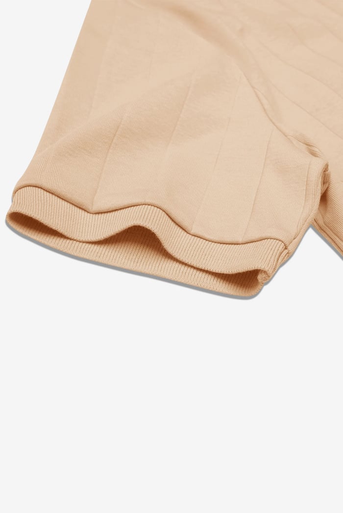 Enorsia Muscle Ribbed Polo Shirt