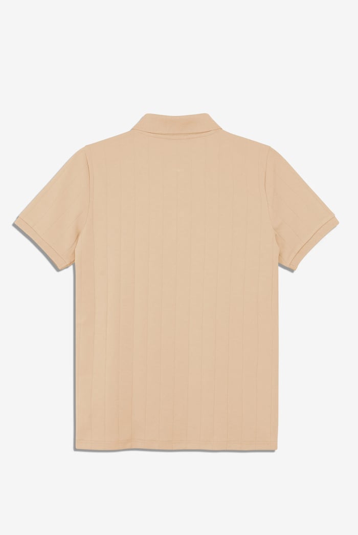 Enorsia Muscle Ribbed Polo Shirt