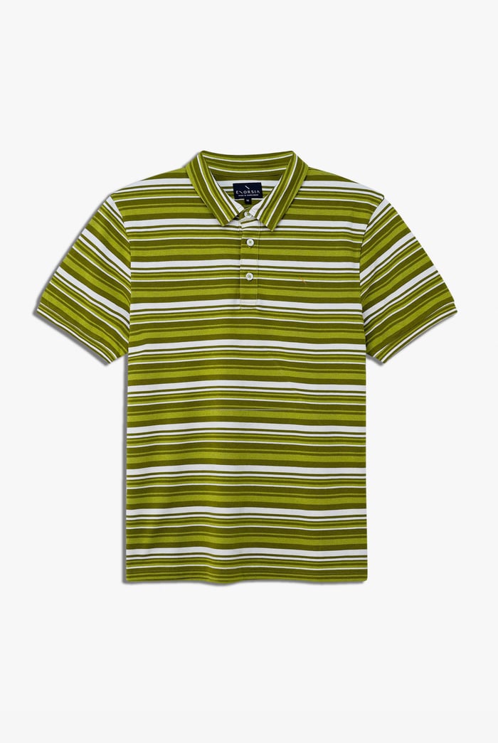 Casual Yarn Dyed Polo Shirt