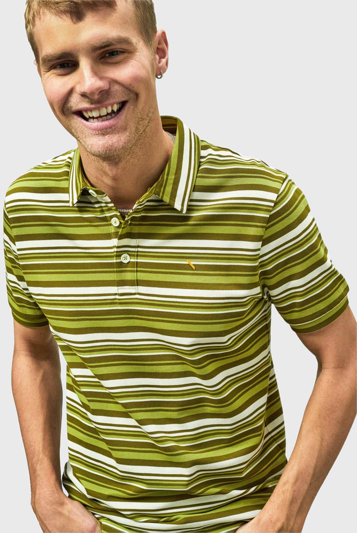 Casual Yarn Dyed Polo Shirt
