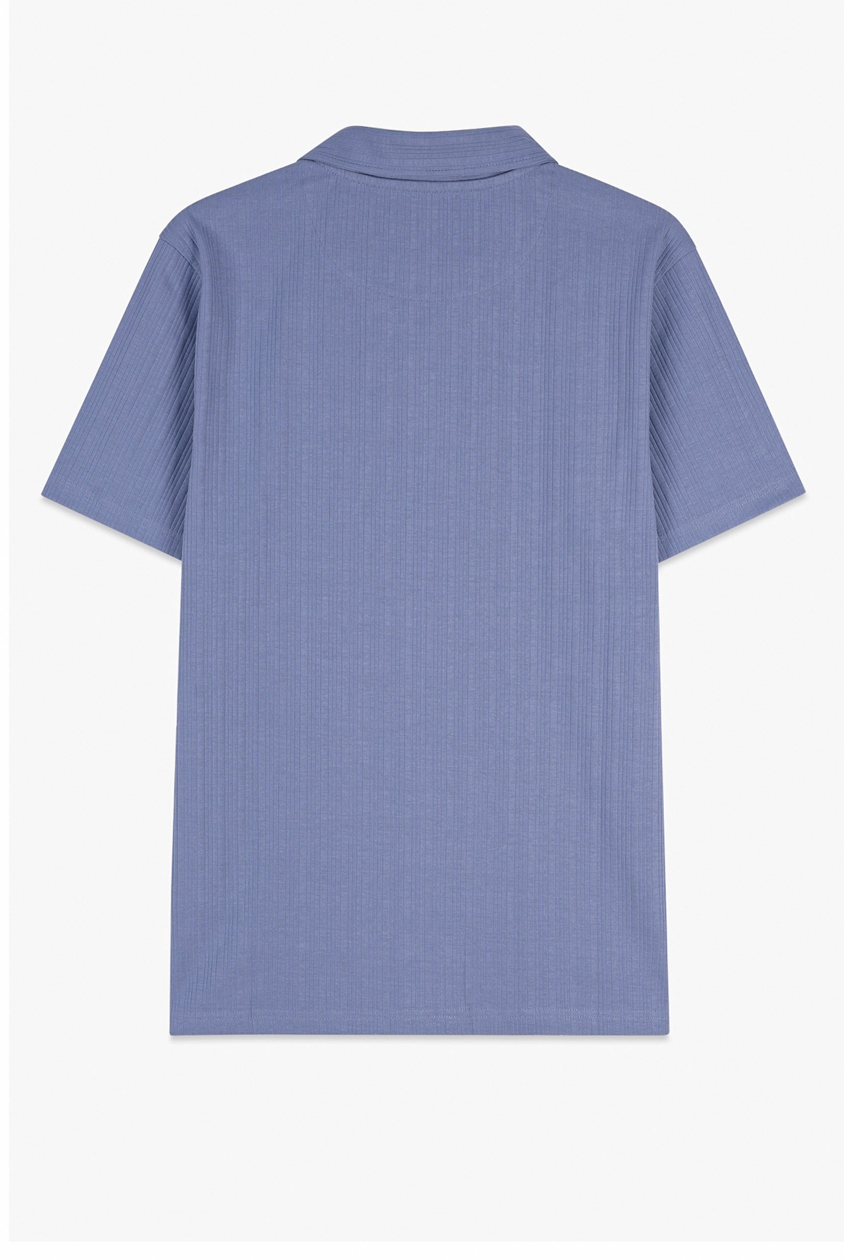 Rib Textured Men’s Polo Shirt