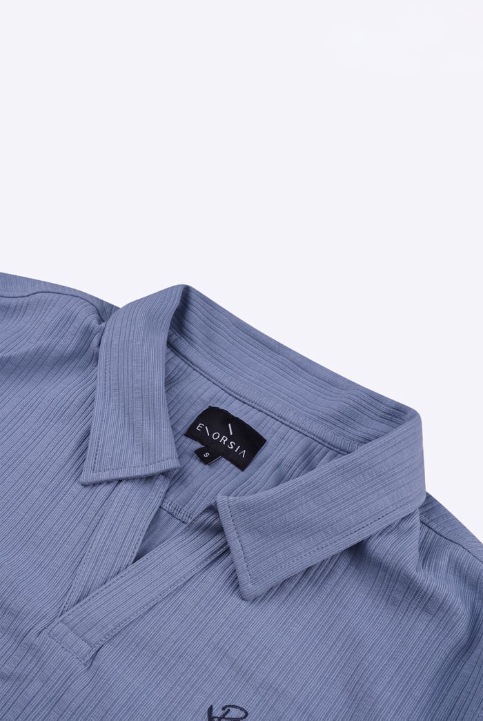 Rib Textured Men’s Polo Shirt