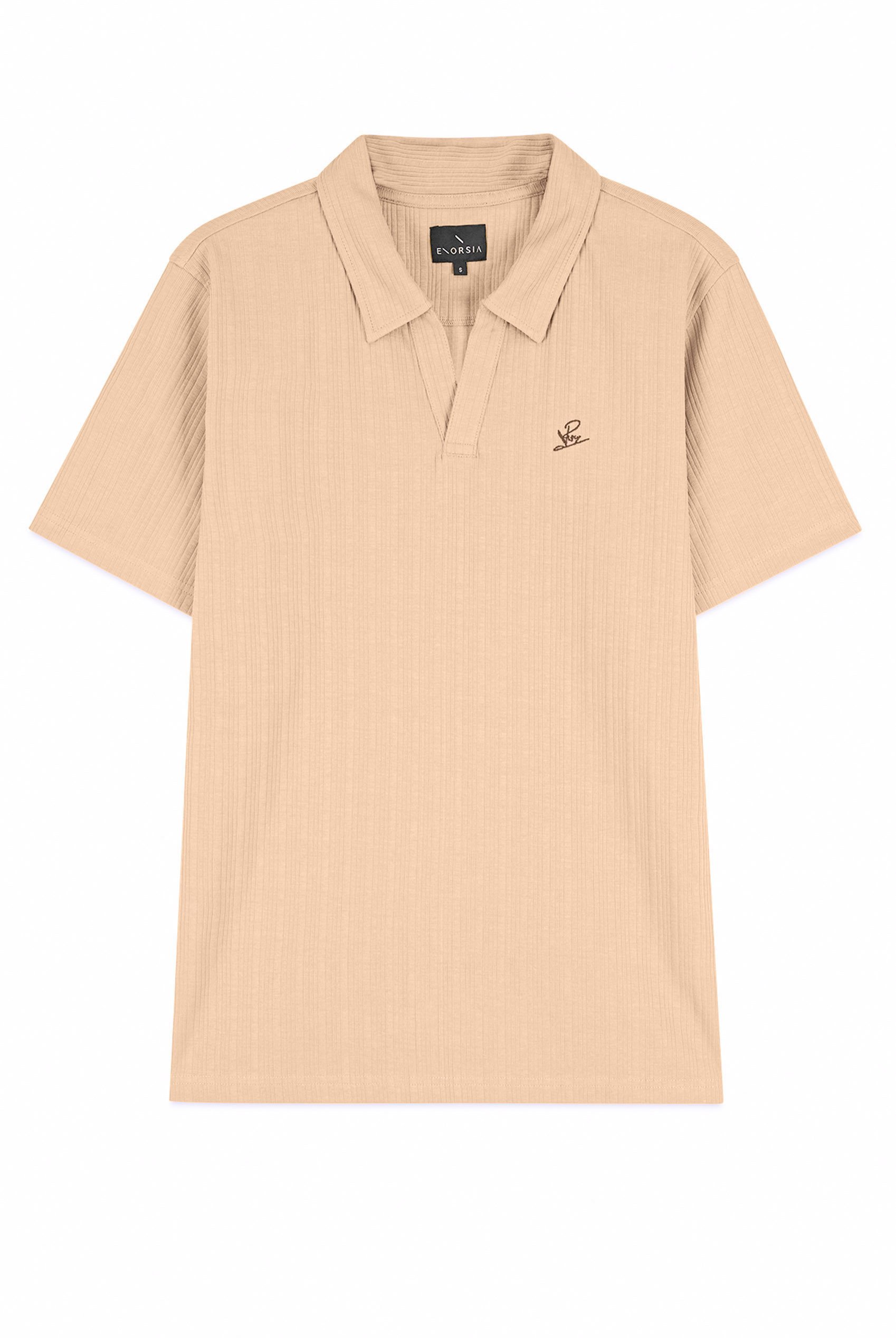 Rib Textured Men’s Polo Shirt