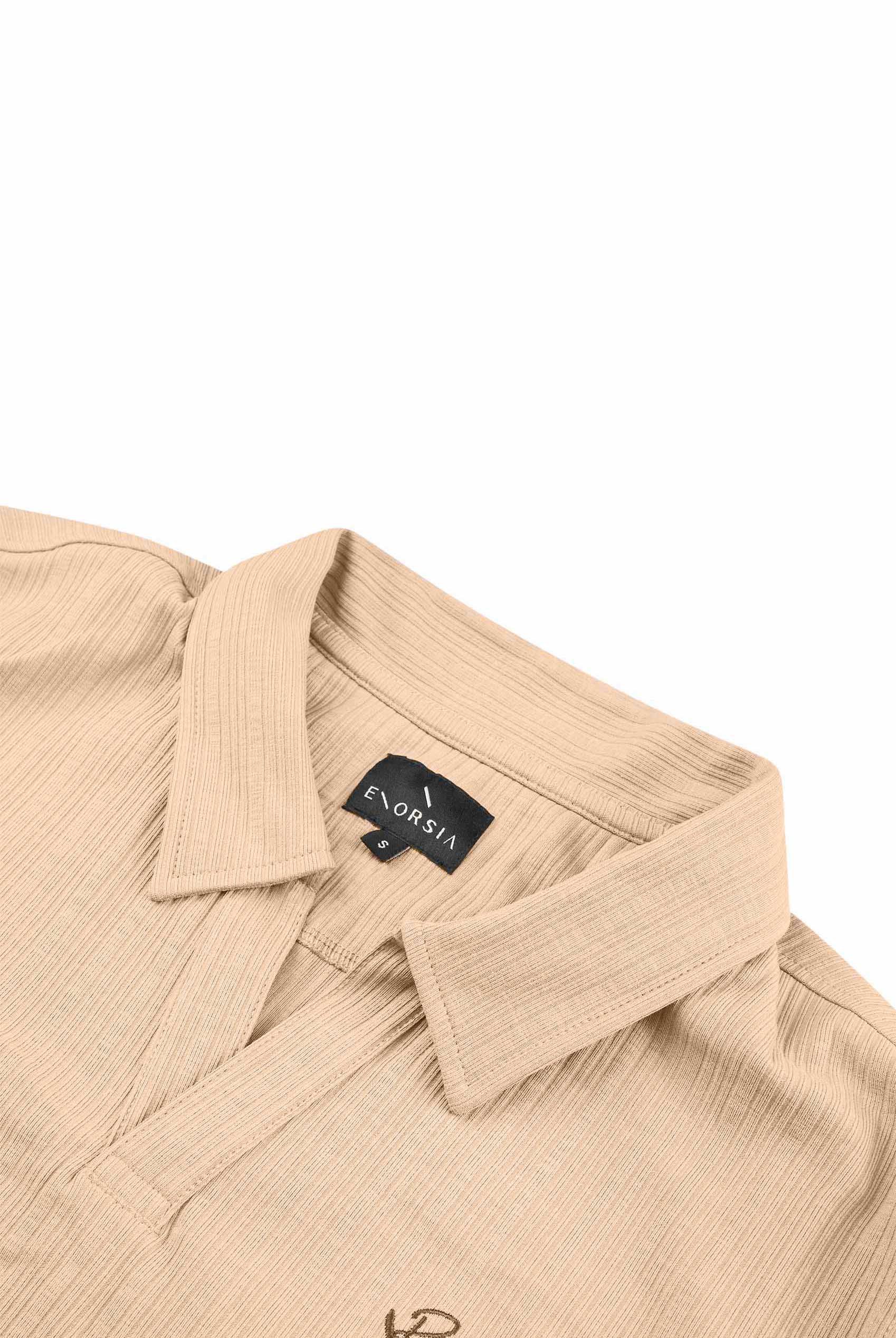 Rib Textured Men’s Polo Shirt